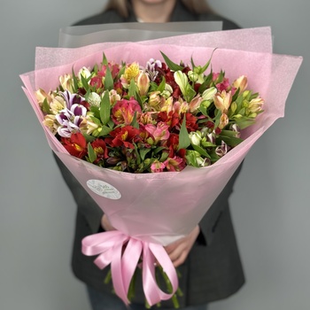 Букет из 21 альстромерий микс